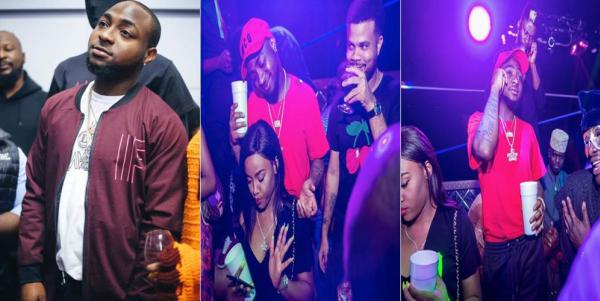 Davido is having fun with his new girlfriend, Chioma at the club
